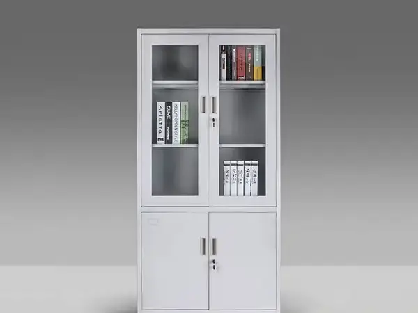 2 Glass Door File Cabinet