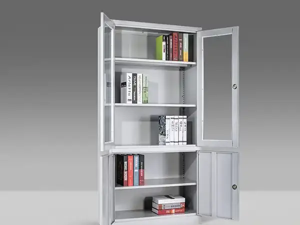 2 Glass Door File Cabinet