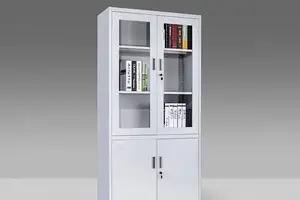 2 Glass Door File Cabinet