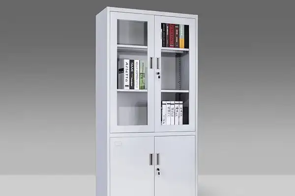 2 Glass Door File Cabinet