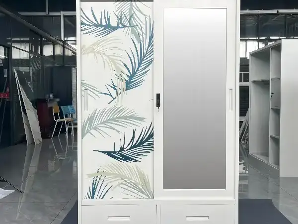 2 Silding Door Metal Wardrobe