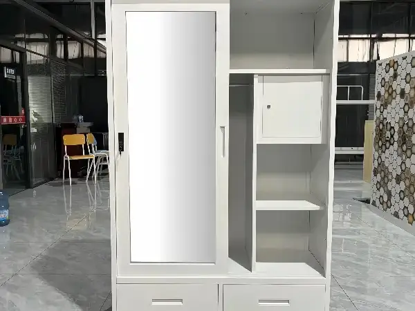 2 Sliding Door Metal Wardrobe
