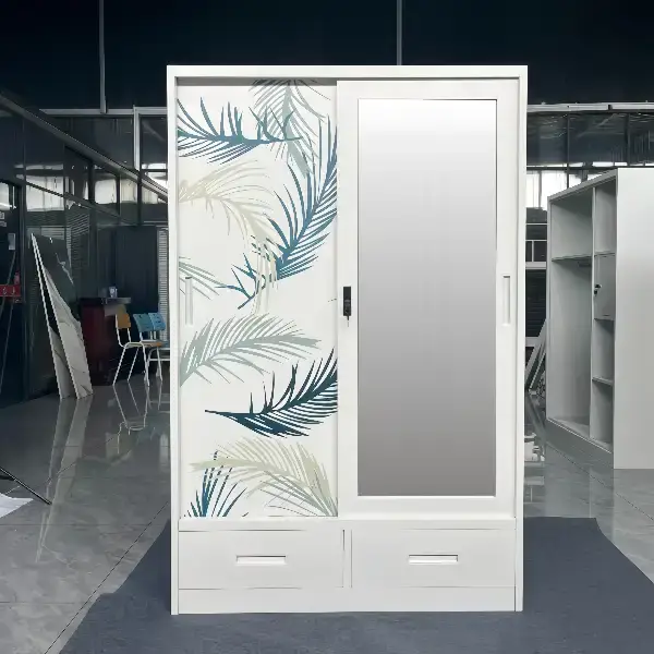 2 Silding Door Metal Wardrobe