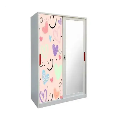 2 Sliding Door Printed Wardrobe