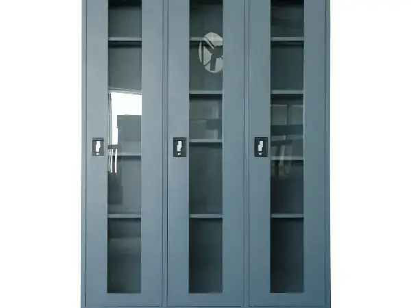 3 Doors Glass Office Metal File Cabinet