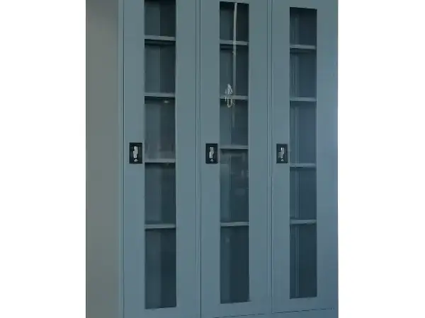 3 Doors Glass Office Metal File Cabinet