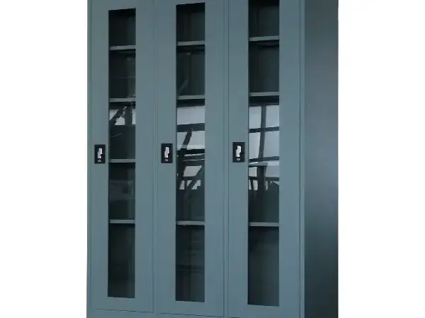 3 Doors Glass Office Metal File Cabinet 2
