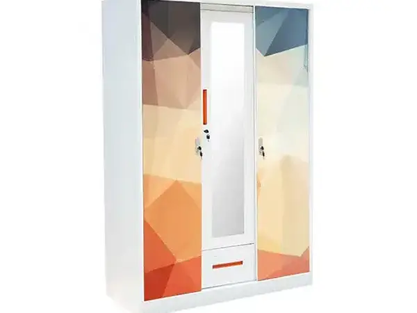 3 Door Metal Wardrobe