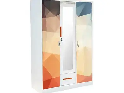 3 Door Metal Wardrobe