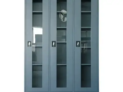 3 Doors Glass Office Metal File Cabinet