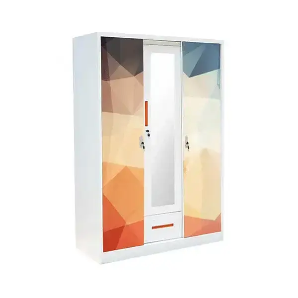 3 Door Metal Wardrobe