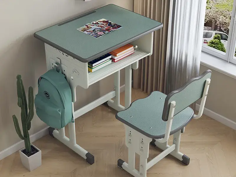 Adjustable School Desk and Chair Set-1