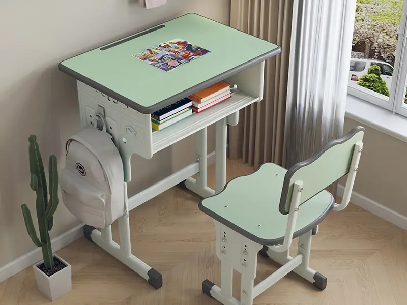 Adjustable School Desk and Chair Set-3