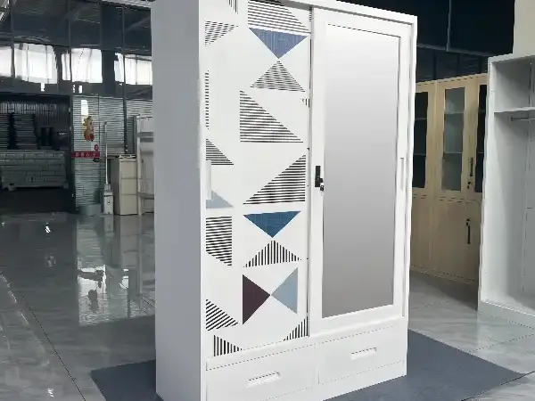 Eco-Friendly Printing Metal Wardrobe
