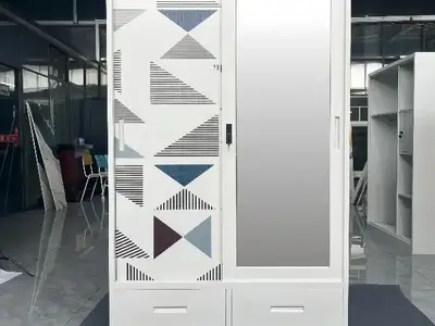 Eco-Friendly Printing Metal Wardrobe