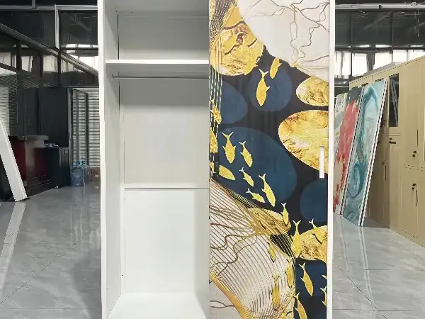 Gold Color Sliding Door Wardrobe