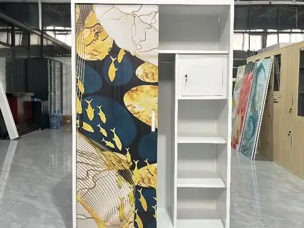 Gold Color Sliding Door Wardrobe