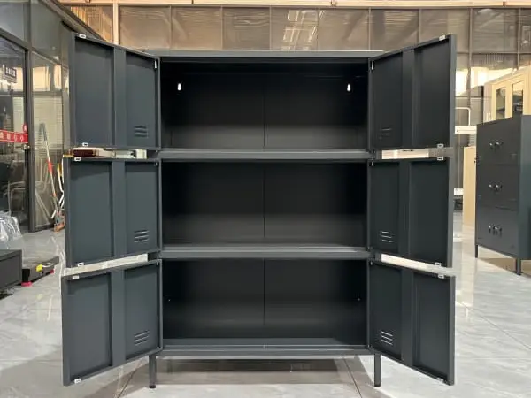 Household High Foot 6 Door With Visibility Laminate Cabinet-2