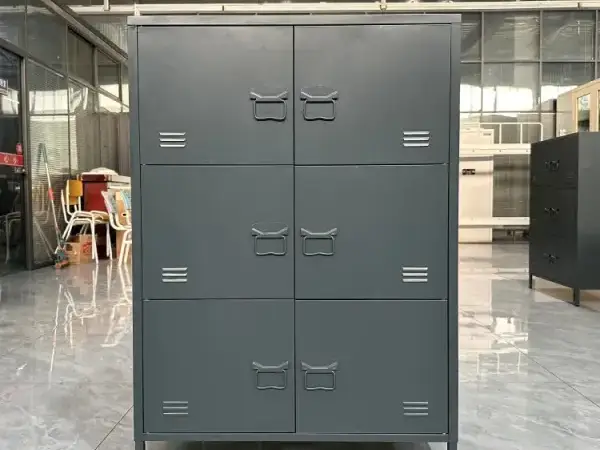 Household High Foot 6 Door With Invisibility Laminate Cabinet