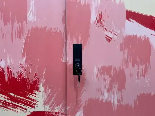 Lovely Pink Color 2 Silding Door Wardrobe