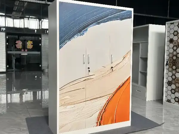 Metal 3 Door Printing Wardrobe