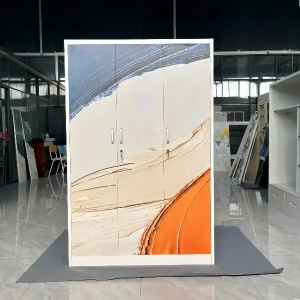 Metal 3 Door Printing Wardrobe