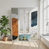 What are the features of metal wardrobe