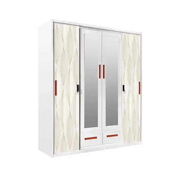 Metal Handle Wardrobe