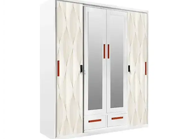 Metal Handle Wardrobe