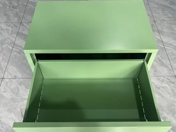Mint Green 3 Drawer Tall Leg Storage Cabinet 6
