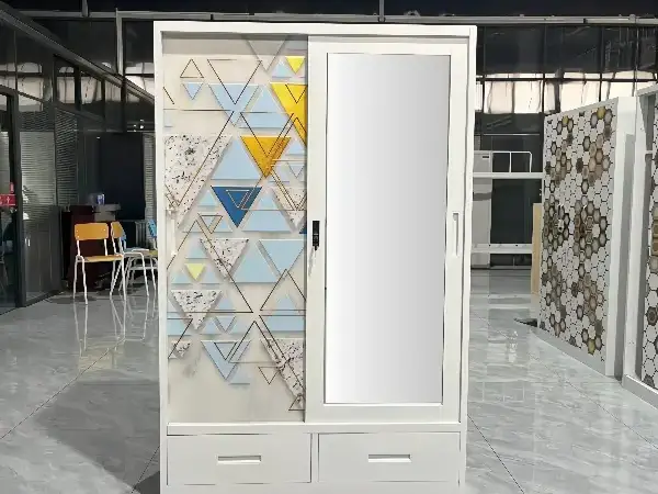 Sliding Door Printed Wardrobe