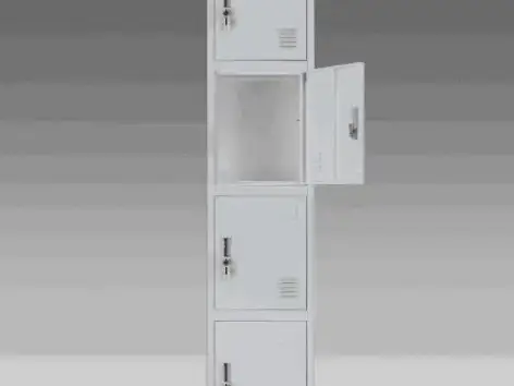 Single 4 Door Steel Locker