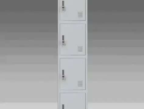 Single 4 Door Steel Locker