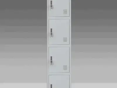 Single 4 Door Steel Locker