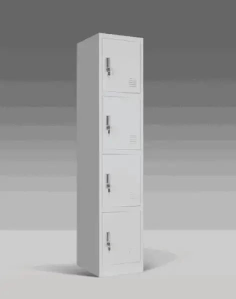 Single 4 Door Steel Locker