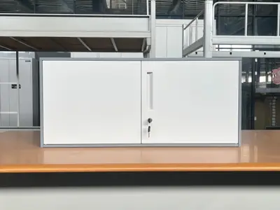 Steel Top Low 2 Door Cabinet