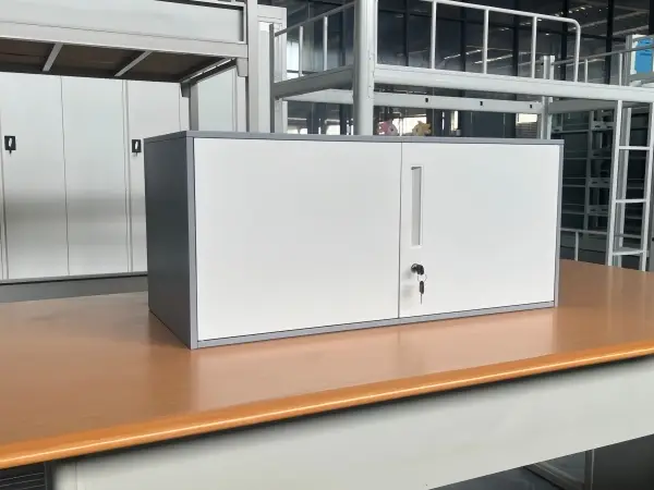 Steel Top Low 2 Door Cabinet-1