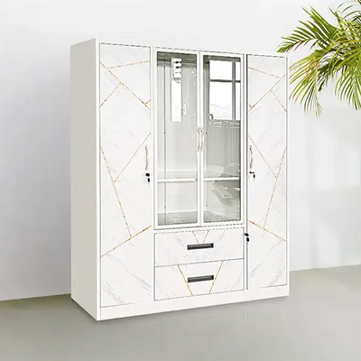 White Steel Wardrobe
