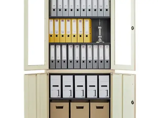 Wooden Transfer Glass Steel File Cabinet
