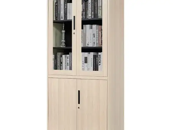 Wooden Transfer Glass Steel File Cabinet
